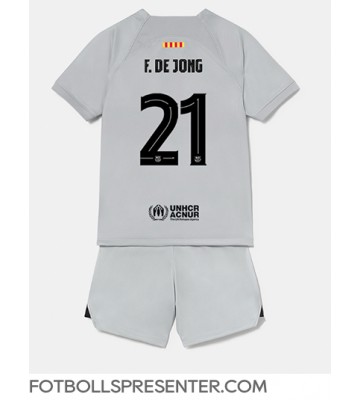 Barcelona Frenkie de Jong #21 Tredje tröja Barn 2022-23 Kortärmad (+ korta byxor)